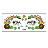 LUCKY CLOVER FACE STICKERS WATERPROOF TATTOOS_CWMM8373