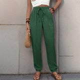 Texture Sense Casual Long Small Foot Pants