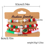 CHRISTMAS COMBINATION COLORFUL ELASTIC BRACELET_CWAJE2381