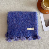 SOFT KNIT SCARF THICK TASSEL WINTER WARM WRAP_CWASC2292