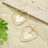 FASHION NATURAL SHELL SMALL HEART EARRINGS_CWMM4343