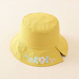 REVERSIBLE EMBROIDERED FLOWER BUCKET HAT_CWAH1411