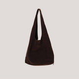 Deerskin Frosted Tote Bag Shoulder Bucket Bag_Cwab4115