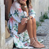 Stylish Holiday Bohemian Mid-Length Dress