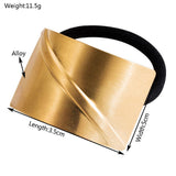 MATTE STAR ELASTIC HAIR TIE FOR CHIC LOW PONYTAIL_CWAHA6246