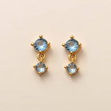 BIRTHSTONE STUD EARRINGS ZODIAC COLORFAST MATERIAL_CWAJE5104