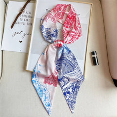 Ribbon Hair Accessories Animal Print Head Scarf_Cwasc1516