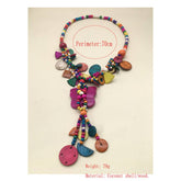 ETHNIC STYLE BUTTERFLY FLOWER COLORFUL NECKLACE_CWMM4928