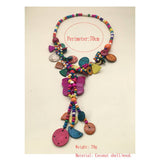 ETHNIC STYLE BUTTERFLY FLOWER COLORFUL NECKLACE_CWMM4928