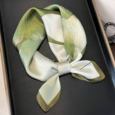 100% SILK FLOWER SCARF ELEGANT LOTUS PRINT SHAWL_CWASC0541