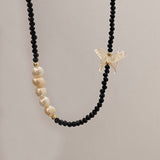 HOT GIRL STYLE BUTTERFLY BEADED NECKLACE FOR WOMEN_CWAJE3069