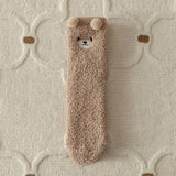 EMBROIDERED CARTOON BEAR LINT FREE SOCKS_CWMS0800