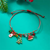 HANDMADE WOVEN CHRISTMAS TREE MOOSE BRACELET_CWAJE2395