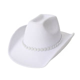 RHINESTONE WOOL FELT WESTERN COWBOY FEDORA HAT_CWAH3637