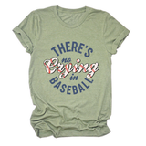 Womens No Crying In Baseball Graphic Teep_Cwttsl0481