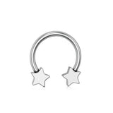 STAINLESS STEEL HEART STAR NOSE RING SET_CWMM9516