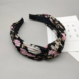 Women Pleated Printed Headband