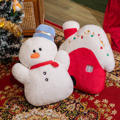 NEW CHRISTMAS SNOWMAN ELK PILLOW_CWMM1441