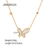 NEW BUTTERFLY DIAMOND NICHE LUXURY NECKLACE_CWAJE1440