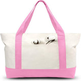 Cwab2874_Canvas Home Shopping Large Capacity Tote Bag