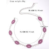 RETRO FLORAL DESIGN WAIST CHAIN_CWABE0622