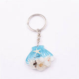 NEW SHELL STARFISH KEYCHAIN SOUVENIR PENDANT_CWMM3700