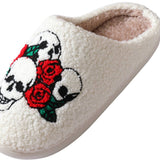 HALLOWEEN CARTOON SKULL PATTERN COTTON SLIPPERS_CWSHS0850