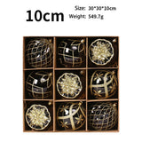 CHRISTMAS ORNAMENTS 10CM PAINTED BALL SET DECOR_CWMM9890