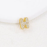 Tiny Zirconia Pendant 26 Letters Necklace_Cwmm5863