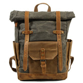 RETRO WATERPROOF CANVAS HIKING BACKPACK_CWAB5523
