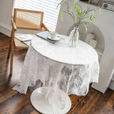 HOME FLOWER EMBROIDERED LACE TABLECLOTH_CWMM0944