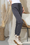 Women Drawstring Solid Color Casual Pants_Cwblp404