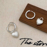 Valentines Day High-End Frosted Heart Earrings