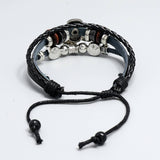 CREATIVE BEADED CROSS LEATHER BRACELET_CWMM4516