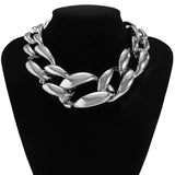 HIP HOP PUNK THICK CHAIN HOLLOW NECKLACE_CWAJE1164