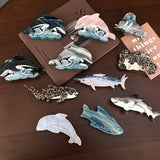 OCEAN SERIES HAIR CLAW DOLPHIN SHARK SEAL CLIP_CWAHA5759