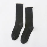 AUTUMN AND WINTER STRIPED LACE WOMENS SOCKS_CWMS0994