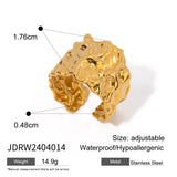 TEMPERAMENT IRREGULAR WIDE OPEN RING_CWAJE1782