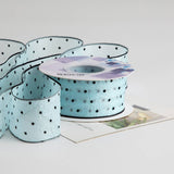 POLKA DOT FLOCKING RIBBON HANDMADE DIY BOW RIBBON_CWMM5781