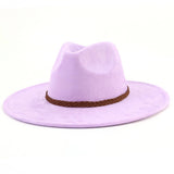 Women Autumn And Winter Warm Belt Panama Hat_Cwah0681