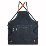 Cwab3994_Cotton Pocket Waterproof Thick Canvas Work Apron