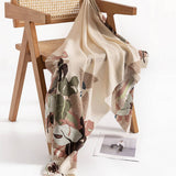 FLORAL SCARF ELEGANT VINTAGE WINTER WRAP_CWASC0448