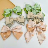 FRENCH GIRL SWEET PRINTED BOW HAIRPINS_CWAHA1191