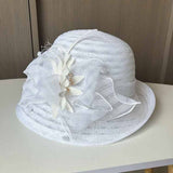 FLOWER HALF ROLL MESH SUN HAT_CWAB2902