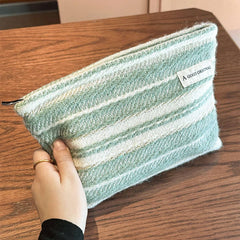 Striped Handbag Makeup Bag Travel Wash Organizer_Cuab00680