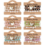 MULTI LAYER BUTTERFLY AND FLOWER BRACELET_CWAJE2230