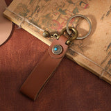 Vintage Western Leather Keychain Pendant_Cwmm0582
