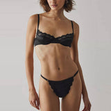 BOHEMIAN STYLE ELASTIC LACE EDGE BRA SET_CWMU0181