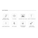 LARGE FRAME POLYGONAL FUTURISTIC TECHNOLOGY GLASSE_CWASG0244