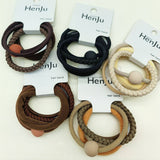 4PCS SET BALL SIMPLE HAIR TIES_CWAHA0333